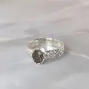 Anillo de Cenizas o Pelo de Mascota en Óvalo de Plata