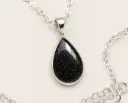 Colgante de plata de ley "Lagrima" elaborado con cabello o cenizas 