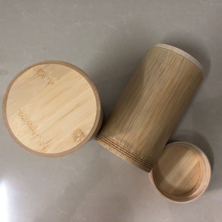 Urna de bambú "Naturaleza" para mascotas