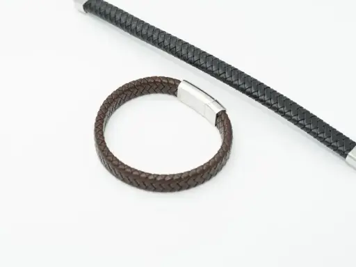 Pulsera de cuero para cenizas "Frontera"